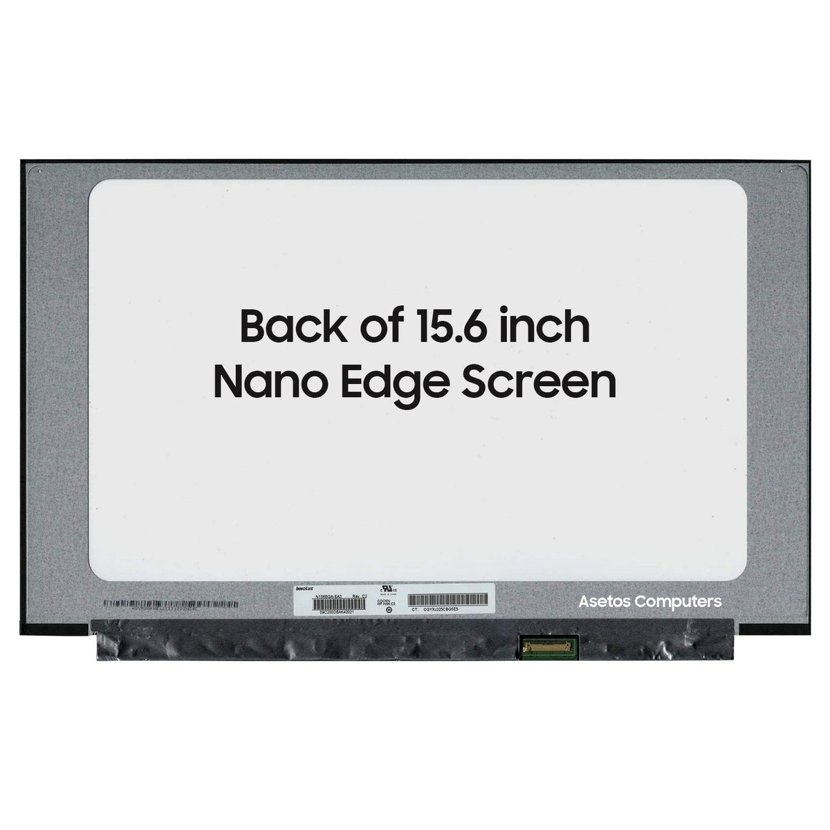 Écran PC Portable LED NanoEdge 15.6" Slim HD 1366x768 (30 Broches, Connecteur Bas Droit)