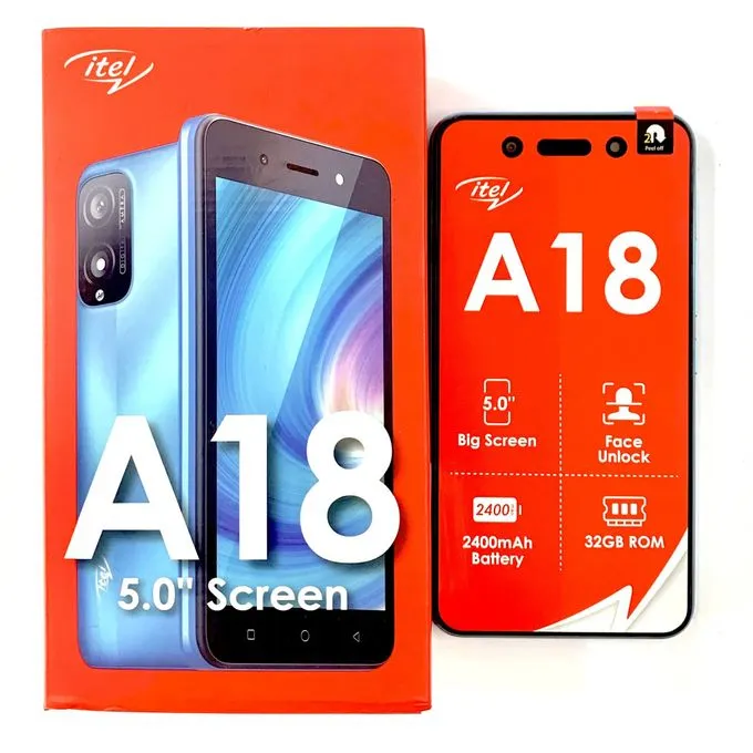 Itel A18S (32 Go + 2 Go) - Smartphone Android Entrée de Gamme