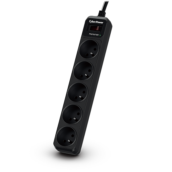 Multiprise Nitram 5 Prises - 10A/250V - Protection Surtension 350J