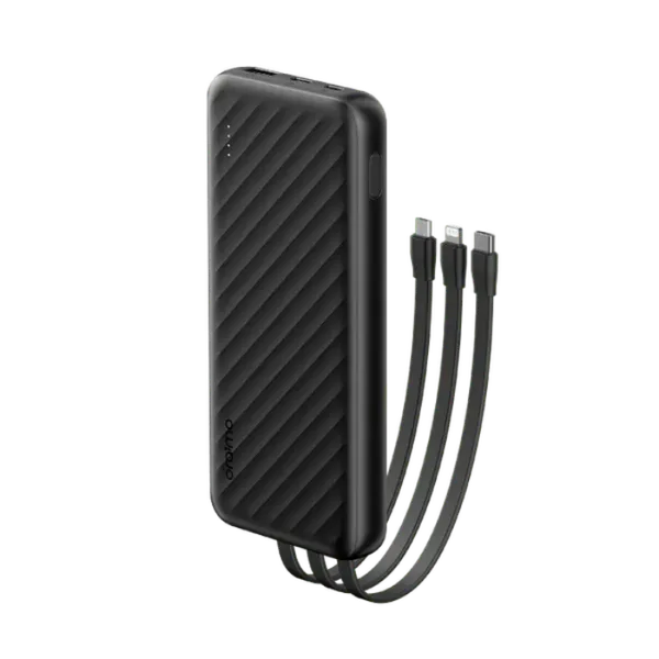 Oraimo Slice Link OPB-P5101 - Batterie Portable 10000mAh avec Technologie AniFast™, Charge Rapide, 3 Sorties (USB/Type-C/Lightning)