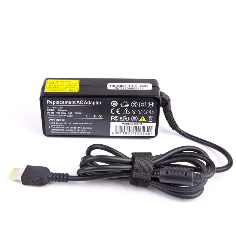 Chargeur Lenovo 65 W 20 V – 3,25 A DC universel
