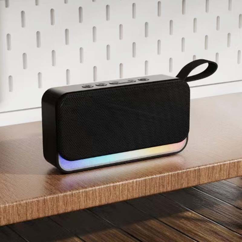 Nouveauté Enceinte Bluetooth Portable d'Extérieur Sans Fil avec Lecteur TF/USB et Lumière LED RGB Tendance