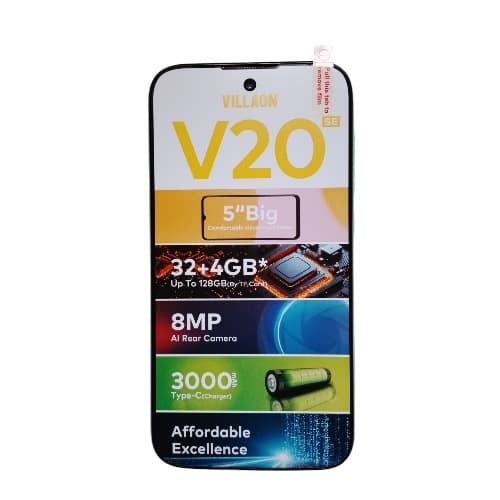 Villaon V20 SE – 4 Go RAM / 32 Go ROM, écran ~5″, 3000 mAh