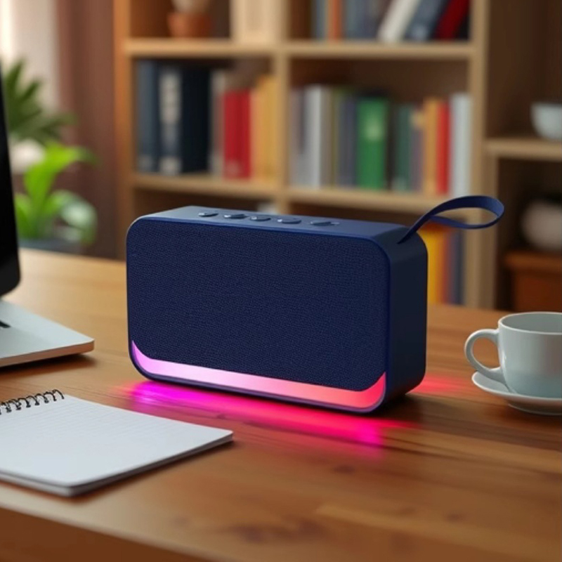 Nouveauté Enceinte Bluetooth Portable d'Extérieur Sans Fil avec Lecteur TF/USB et Lumière LED RGB Tendance