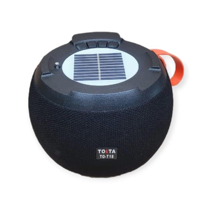 Enceinte Bluetooth Solaire TO-T18 – FM, USB, Micro SD, Alimentation solaire/électrique