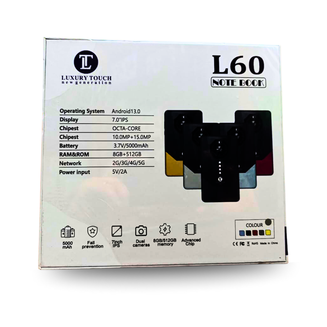 Luxury Touch L60 Notebook – Tablette 7″ 8GB RAM / 512GB ROM + Montre & EarPods