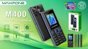 Maxfone M400 Téléphone 1,77″ – Boutons larges, Dual-SIM, Torche, Audio Hi-Fi