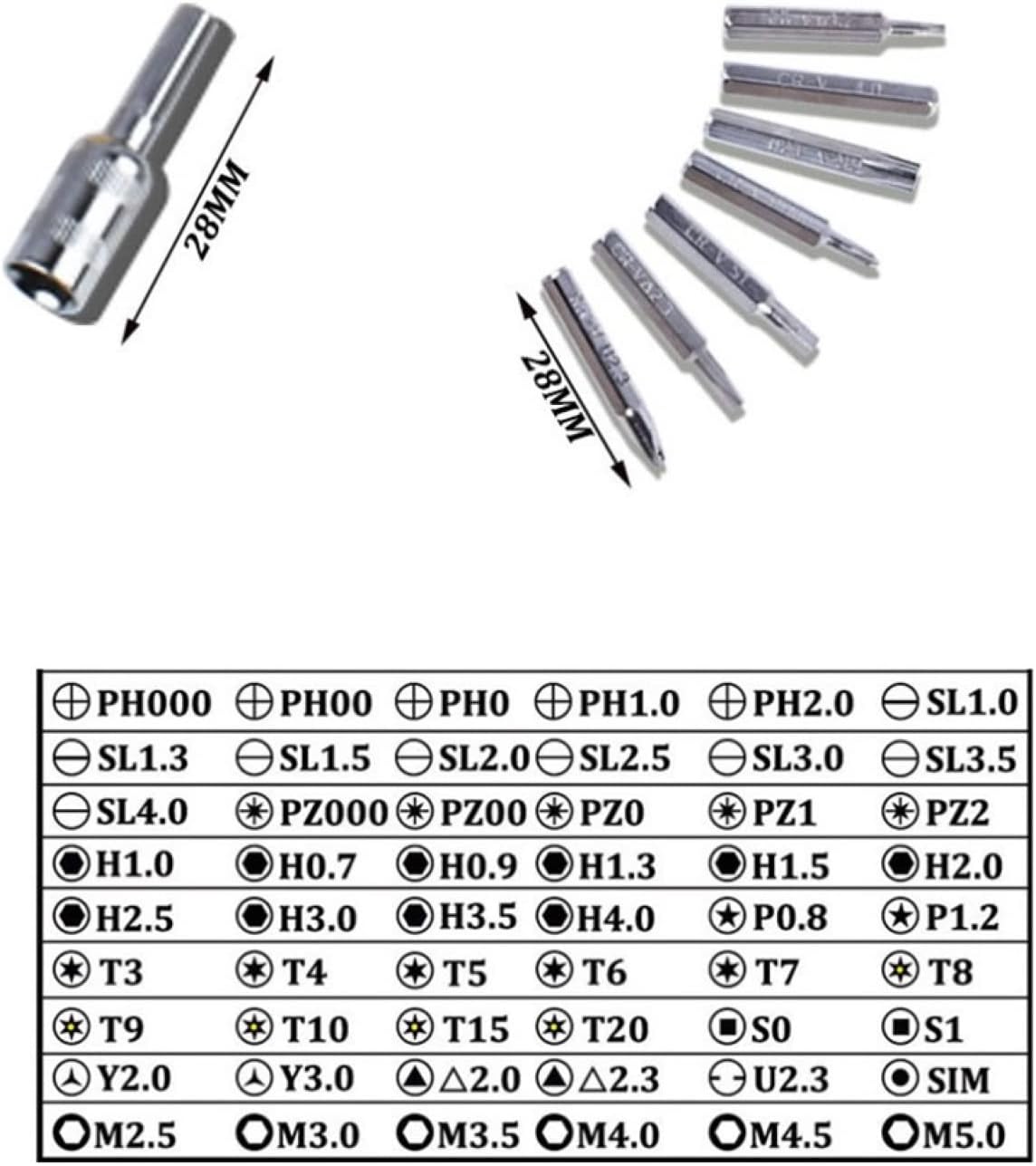 58 in 1 Precision Screwdriver Kit + Rallonge Flexible & Adaptateur 1/4