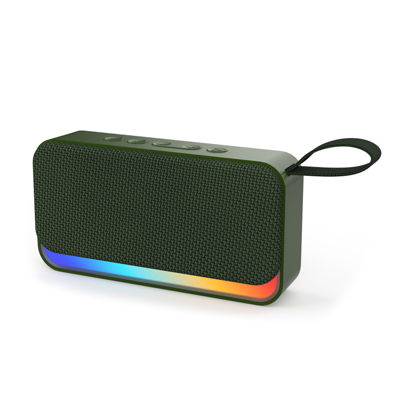 Nouveauté Enceinte Bluetooth Portable d'Extérieur Sans Fil avec Lecteur TF/USB et Lumière LED RGB Tendance