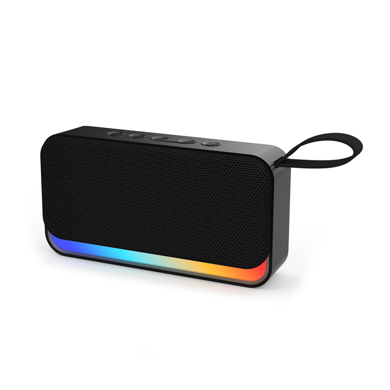 Nouveauté Enceinte Bluetooth Portable d'Extérieur Sans Fil avec Lecteur TF/USB et Lumière LED RGB Tendance
